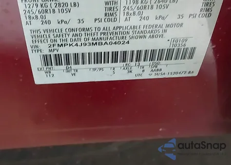 2021 Ford Edge Sel from USA, damaged, VIN 2FMPK4J93MBA04024